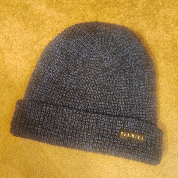 Yeah.nice Heather blue beanie - Picture 2 of 2